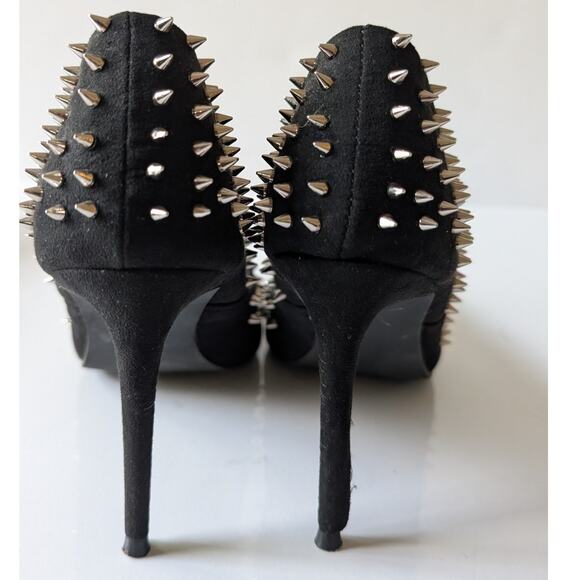 STEVE MADDEN Vala Testy‎ Spiked Studded Pointed Stiletto Heel Pumps Women's 5.5M - Picture 7 of 12